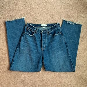 A&F Curve Love The Dad High Rise Jeans